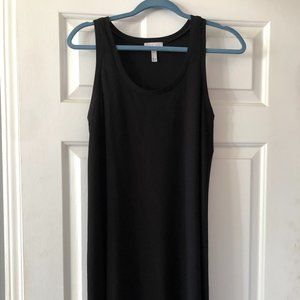 Sleeveless Black Midi Dress